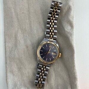 Women’s Rolex Datejust, 26mm Fluted Bezel, Blue Face , Two-Tone Jubilee Bracelet